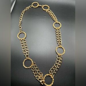 34 inch long Gold Tone Chain Chunky